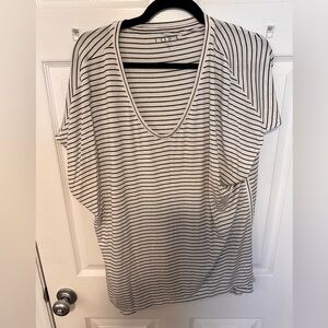 LOFT black and white striped tee size L